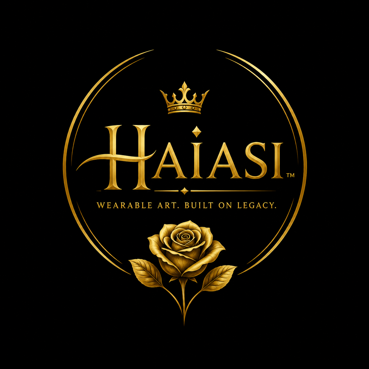 HAIASI™ Golden Bloom Signature Tee